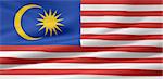 High resolution flag of Malaysia