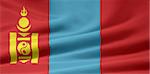 High resolution flag of Mongolia