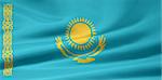 High resolution flag of Kazakhstan