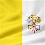 High resolution flag of the Vatican City