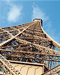 The top of the Eiffel Tower in Paris, France