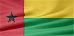 High resolution flag of Guiana Bissau