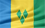 High resolution flag of Saint Vincent and the Grenadines