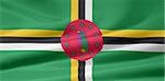 High resolution flag of Dominica