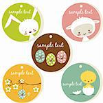 Cute easter tags, with place for your text
