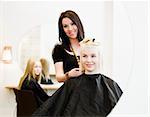 Young Girl at the Hair Salon