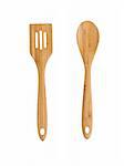 Isolated Wooden Kitchen Utensils