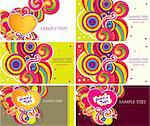 Vector set of business cards