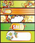 Vector illustration of summer sale theme