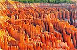 Formations at bryce canyon ampitheater