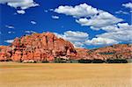 Wide expansive wheat fields near Zion National PArk