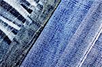 Background jeans close up of blue and black.