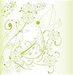 Beautiful abstract floral background