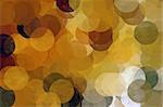 Circles background illustration. Brush painted impressionist abstract spherical shapes.