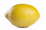 image of Fresh lemon isolated on white background