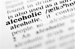 alcoholic (the dictionary project, macro shots, shallow DOF)