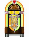 Jukebox - automated retro music-playing device