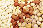 assorted nuts as a background