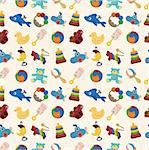 cartoon kid toy seamless pattern