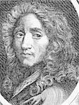 Pierre Mignard (1612-1695) on engraving from the 1800s. French painter.