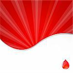 Medical Background With Blood Drop, Vector Illustration