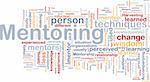 Background concept wordcloud illustration of mentoring