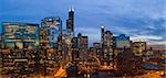 Panoramic view of Chicago taken from top of the building.