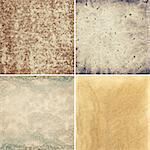 old paper textures, backgrounds set