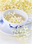 Healthy and delicious elder flower tea