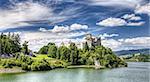 Medieval Dunajec castle in Poland
