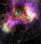 deep outer space gas cloud nebula galaxy and stars