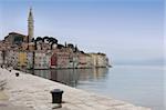 Rovinj old town, Cathedral of St. Euphemia in Istria, Croatia