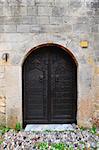 Close-up Image Of Wooden Ancient Greece Door