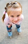 Portrait of a beautiful liitle girl close-up