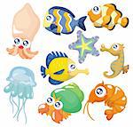 cartoon fish collection ,icon set