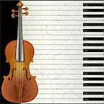 abstract music background with violin and piano