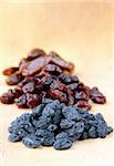 dried fruits - raisins, cherries and dates