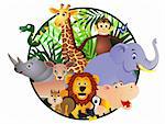 Wild animal cartoon