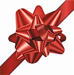 detailed illustration of a gift bow