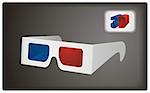 3D Goggles vector