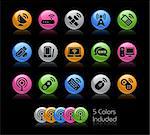 The vector file includes 5 color versions for each icon in different layers.