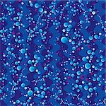 Bubbles seamless pattern. Vector repeat water background.