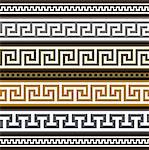 Collection of antique greek borders, full scalable vector graphic for easy editing and color change.