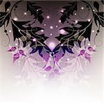 Classic floral shining decorative violet background.