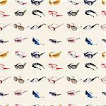 seamless Glasses & Sunglasses pattern