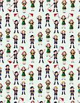 seamless boy/girl scout pattern