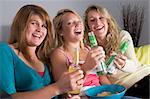 Teenage Girls Enjoying Drinks