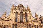 The South Side of York Minster showing Towers and Rose Window