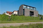 exterior of a modern house in borne, netherlands