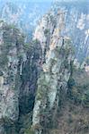 Steep mountain in Zhangjiajie National Forest Park located in Hunan Province, China